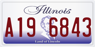 IL license plate A196843