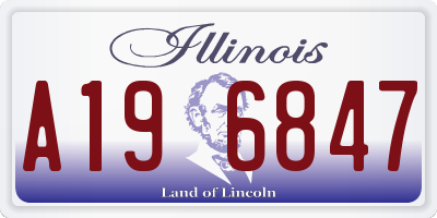 IL license plate A196847