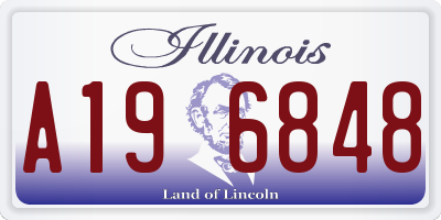 IL license plate A196848