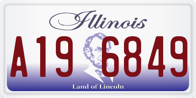IL license plate A196849