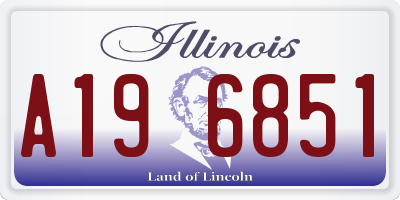 IL license plate A196851