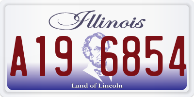 IL license plate A196854