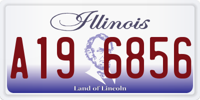 IL license plate A196856