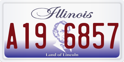 IL license plate A196857
