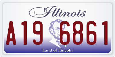 IL license plate A196861