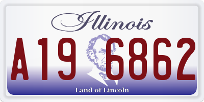 IL license plate A196862