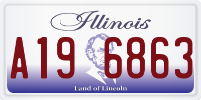 IL license plate A196863