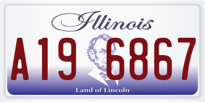 IL license plate A196867