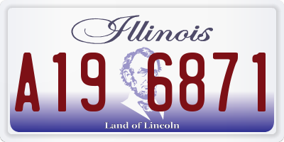 IL license plate A196871