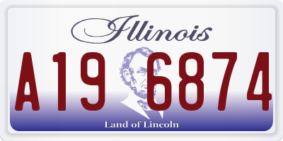 IL license plate A196874