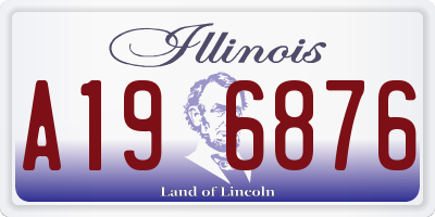 IL license plate A196876