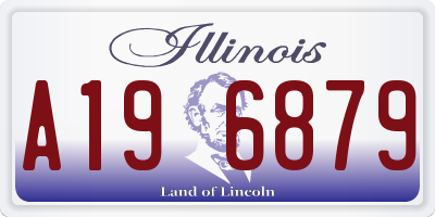 IL license plate A196879