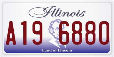 IL license plate A196880