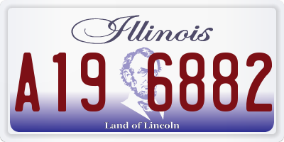 IL license plate A196882