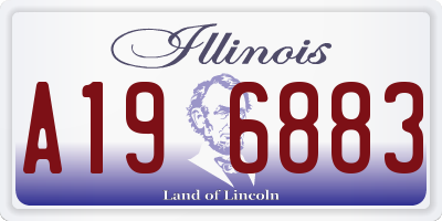 IL license plate A196883