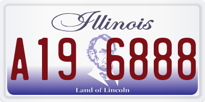 IL license plate A196888