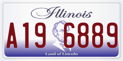 IL license plate A196889