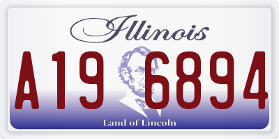 IL license plate A196894