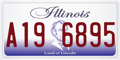 IL license plate A196895