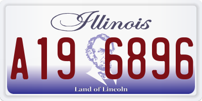 IL license plate A196896