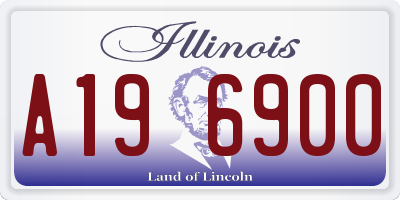 IL license plate A196900