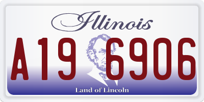 IL license plate A196906