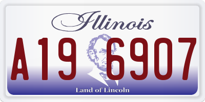 IL license plate A196907