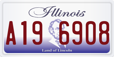 IL license plate A196908