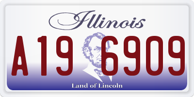 IL license plate A196909