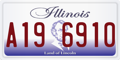 IL license plate A196910