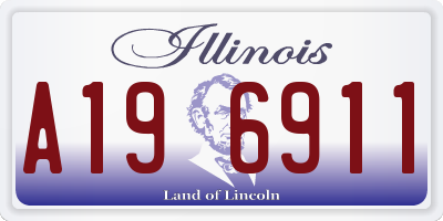 IL license plate A196911