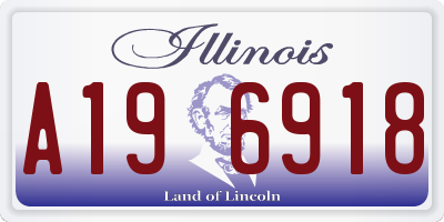 IL license plate A196918