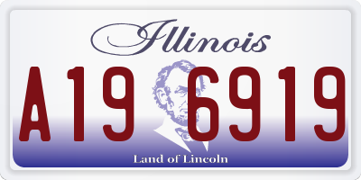 IL license plate A196919