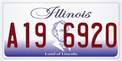 IL license plate A196920