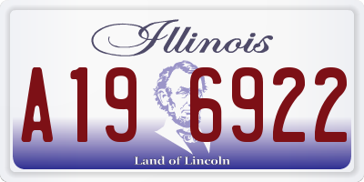 IL license plate A196922