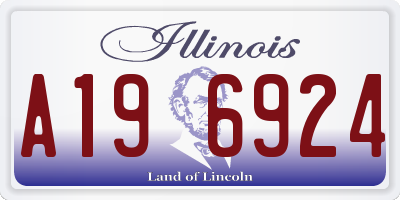 IL license plate A196924