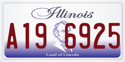 IL license plate A196925