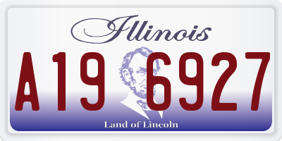 IL license plate A196927