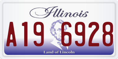 IL license plate A196928