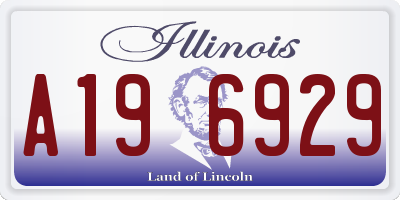 IL license plate A196929