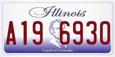 IL license plate A196930