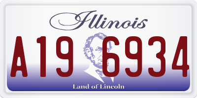 IL license plate A196934