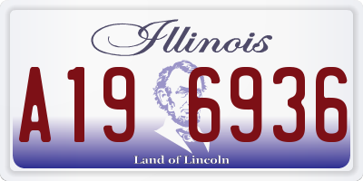 IL license plate A196936