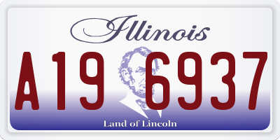 IL license plate A196937