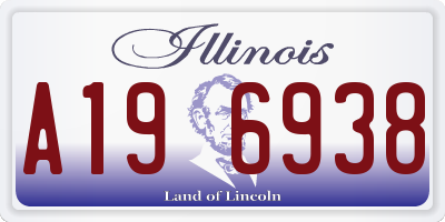 IL license plate A196938