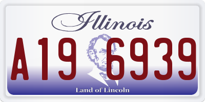 IL license plate A196939