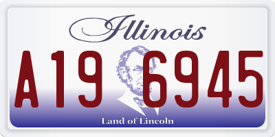 IL license plate A196945