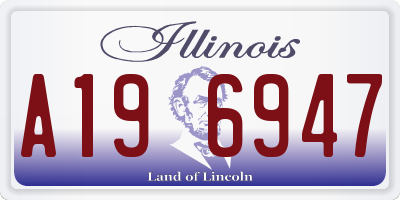 IL license plate A196947