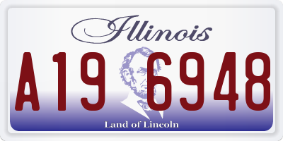 IL license plate A196948