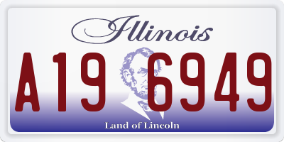IL license plate A196949